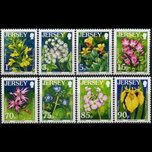 JERSEY 2006 - Scott# 1228-35 Flowers Set of 8 NH