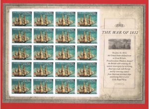 #4703-4805-4921-4952  MNH S/A sheets of 20  War of 1812 complete
