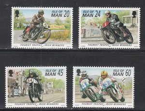 Isle of Man # 701-704, 705, Motorcycle Races, Mint NH, 1/2 Cat.