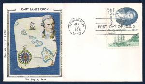 UNITED STATES FDCs (2) 13¢ Capt Cook 1978 Colorano