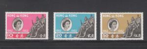 Hong Kong 1962 Centenary of 1st Hong Kong Postage Stamp Scott # 200 - 202 MNH