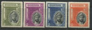 Zanzibar 1936 set of 4 mint o.g.