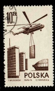 Poland Scott C54  Used Heavy Lift Helicopter stamp typical cancel