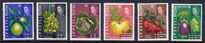 Montserrat - Scott #193-198 - MNH - A couple w/patchy gum - SCV $6.15