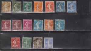 FRANCE Scott Type A22 Used - Sower Type - Some With Faults