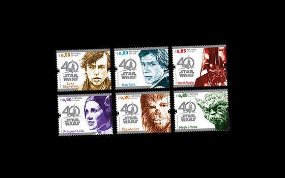 Z05 Portugal 2017 Star Wars 40 Years (tm) Set of 6 Stamps