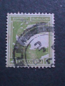 ​PALESTINE-1927 SC#64 RACHEL'S TOMB-USED FANCY CANCL-96 YEARS OLD VERY FINE