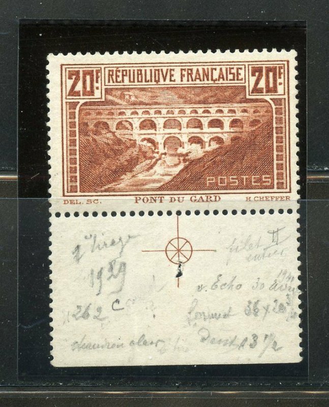 FRANCE SCOTT#253 MARGIN COPY MINT NEVER HINGED 