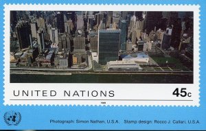 UNITED NATIONS  1989 OFFICIAL NEW YORK SKYLINE MINT MAXIMUM CARD  