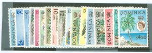 Dominica #164-180 Unused Single (Complete Set)