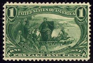 Scott #285 Mint, OG, LH, Dealer Graded VF-XF