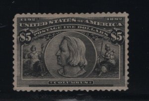 245 XF previously hinged PSE cert grade 90 OG rich color cv $ 4500 ! see pic !