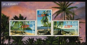 MAYOTTE 1999 Pirogues Sheet; Scott 129; MNH