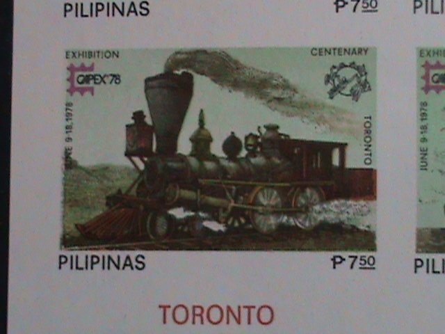 ​PHILIPPINES-1978 SC#1350 CAPAX INTL.STAMPS SHOW-TORONTO-CANADA IMPERF S/S VF