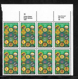 #2251 MNH Zip & Copy Block of 8