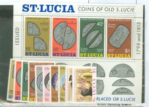 St. Lucia #355/368  Single (Complete Set)