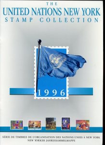 UNITED NATIONS 1996 YEAR COLLECTIONS: NY, VIENNA & GENEVA STAMPS & S/S MINT NH