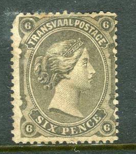 TRANSVAAL: 1878 early classic QV issue Mint hinged 6d. value