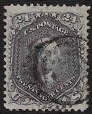 U.S. #78 Used H; 24c Washington (1863)