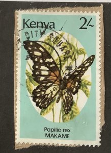 Kenya 1988 Scott  431 used - 2sh, Butterflies,  Papilio rex