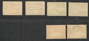 Iceland Sc#C15-20, U/H, Complete Set, CV. $88.50