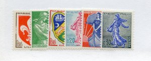 France, Scott #938-42a, Mint, Never Hinged complete set