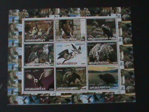 ​AFGHANISTAN-2000 BEAUTIFUL LOVELY  BIRDS -MNH SHEET-VERY FINE LAST ONE