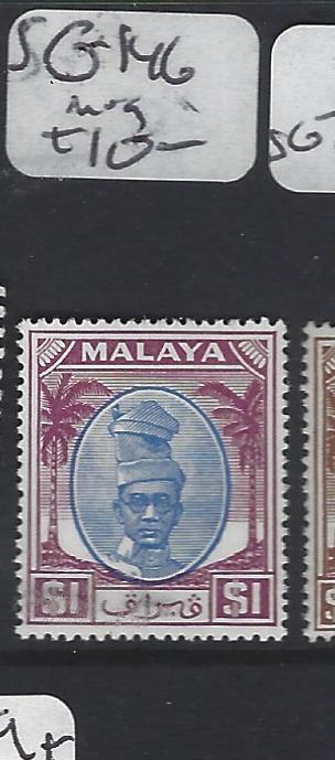 MALAYA PERAK  (PP2303B)  SULTAN   $1.00  SG 146  MOG