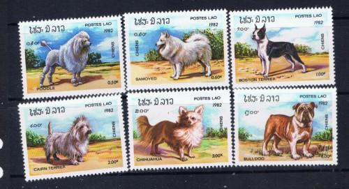 Laos 405-10 NH 1982 Dogs set