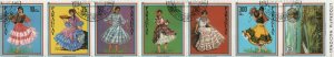 Thematic Stamps Art - PARAGUAY 1981 COSTUMES 7v used