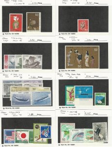 Japan, Postage Stamp, #1215//1264 Mint NH, 1975-1976