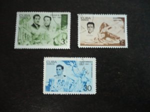 Stamps - Cuba - Scott# 1207 - 1209 - Used Set of 3 Stamps