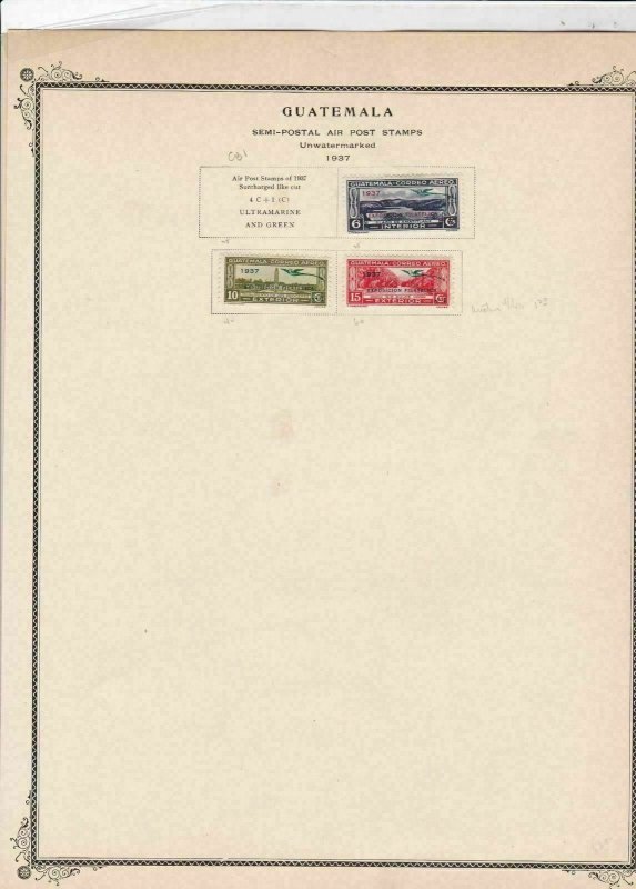 guatemala stamps page ref 17212 