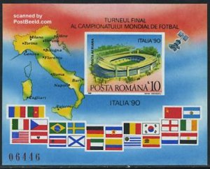 Romania 1990, World Cup Football Winners s/s, MNH