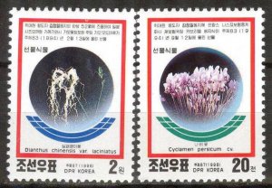 Korea 1998 Plants Flowers set of 2 MNH