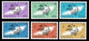 Anguilla 1974 - Universal Postal Union, 100 Years - Set of 6v - Sc 199-204 - MNH