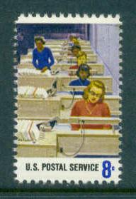 1495 8c Machine Sorting Fine MNH