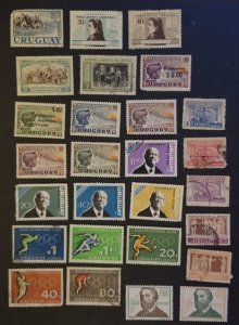 URUGUAY Stamp Lot Used Unused MH MNH T1961