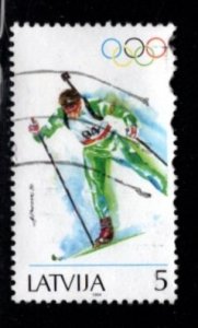 Latvia - #356 Winter Olympics - Used