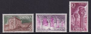 Spain  #1922-1924  MNH  1975 monastery