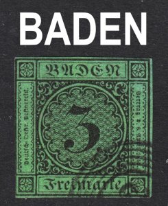 Germany Baden Scott 7 VF used.