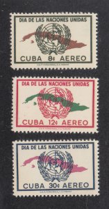 Cuba Scott #C169-C171 MNH