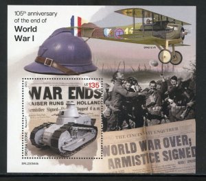 SIERRA LEONE 2023 105th ANNIVERSARY OF THE END OF  WORLD WAR I  S/SHEET MINT NH