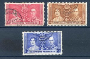 Bechuanaland 1937 Coronation set SG115/117 Fine Used