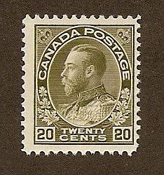 Canada  Scott #119 Mint VLH Scott CV. $100.00  