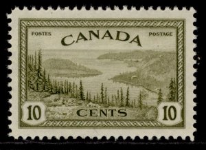 CANADA GVI SG402, 10c olive-green, M MINT.