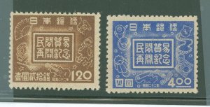 Japan #382-383 Unused Single (Complete Set)