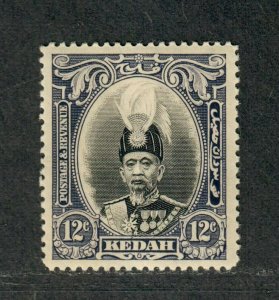 Malaya Kedah Sc#47 M/H/VF, Cv. $42.50