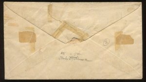 Confederate States 1 Used Tied by Black SAVANNAH GA CCL on Cover LV5010