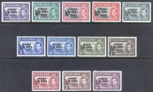 Tristan Da Cunha 1952 1/2d-10s GVI Pictorial Scott 1-12 SG 1-12 MVLH Cat $85